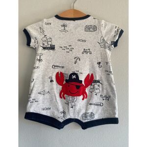 Carter’s Boys Nautical button up Romper Crab One-Piece Size 3M